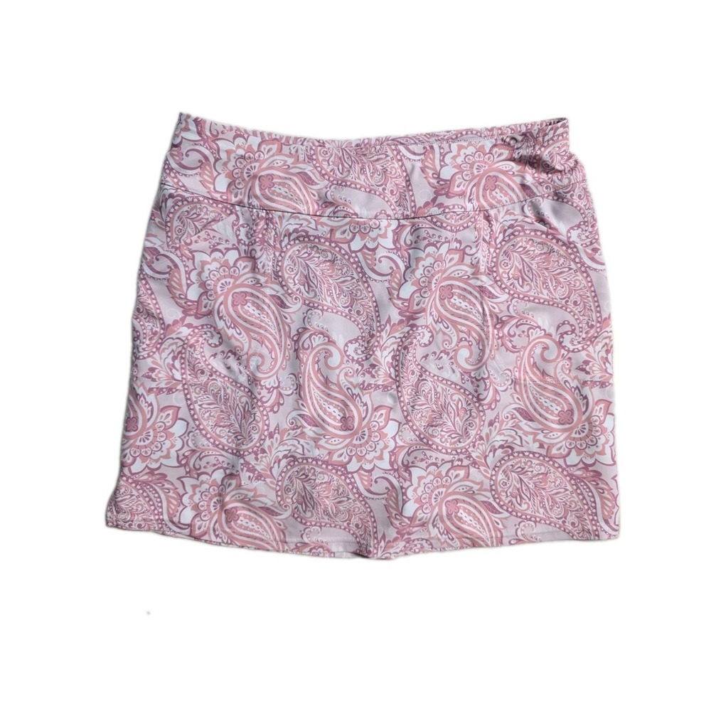 Golf‎ Women's  Skort L Pink Paisley  Pockets Athletic